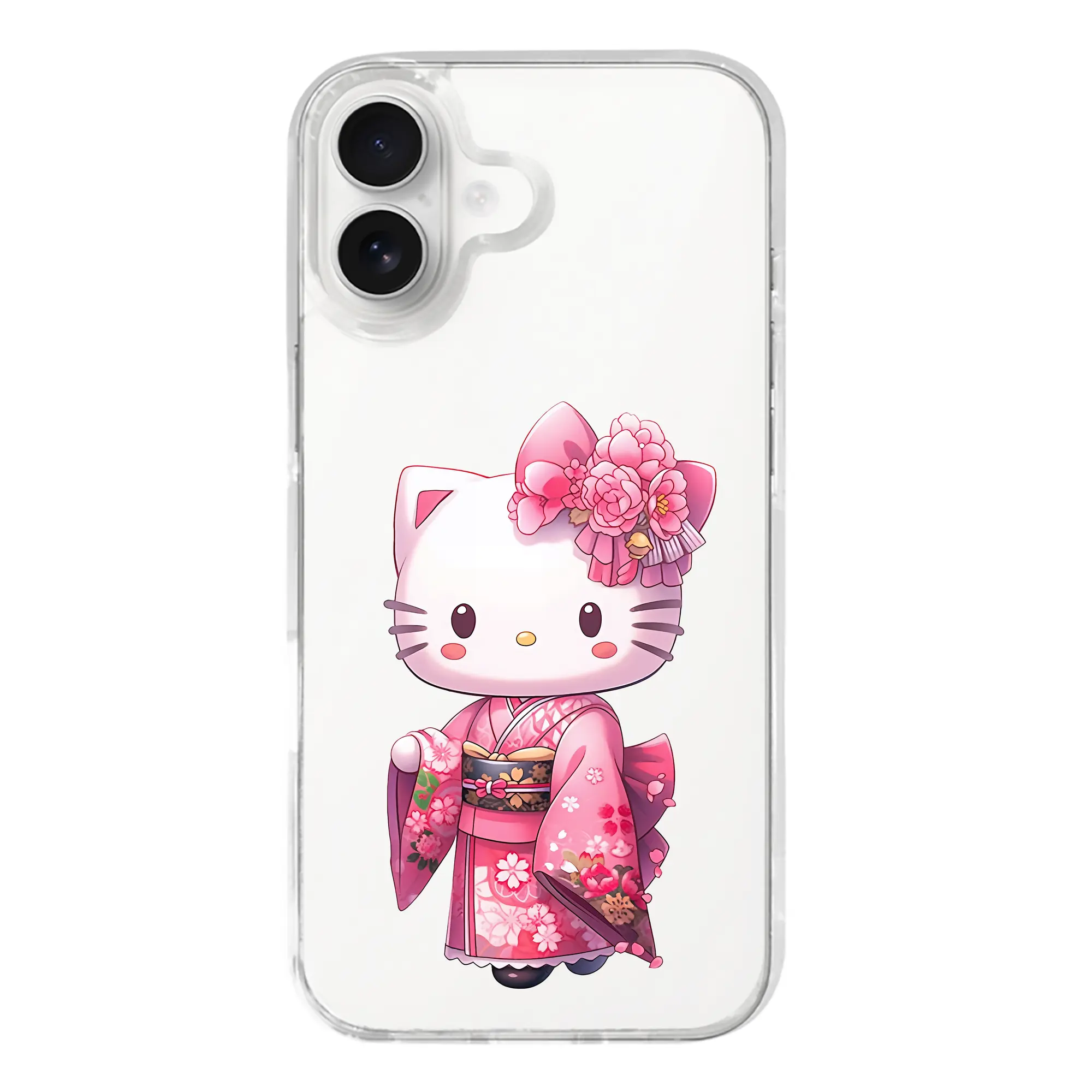 サンリオ グッズ,ハローキティ - iPhone 17シリーズ 透明スマホケース – 薄型・耐衝撃・精密フィット保護カバー